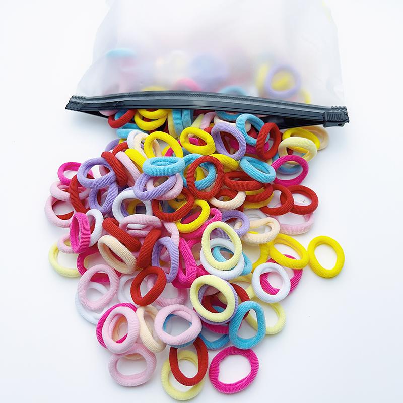 100 Stück elastische Haargummis für Kinder, Haarspangen, Haarbänder, Haaraccessoires für Mädchen, Haargummis, Haarspangen, Stirnbänder, Baby-Haaraccessoires