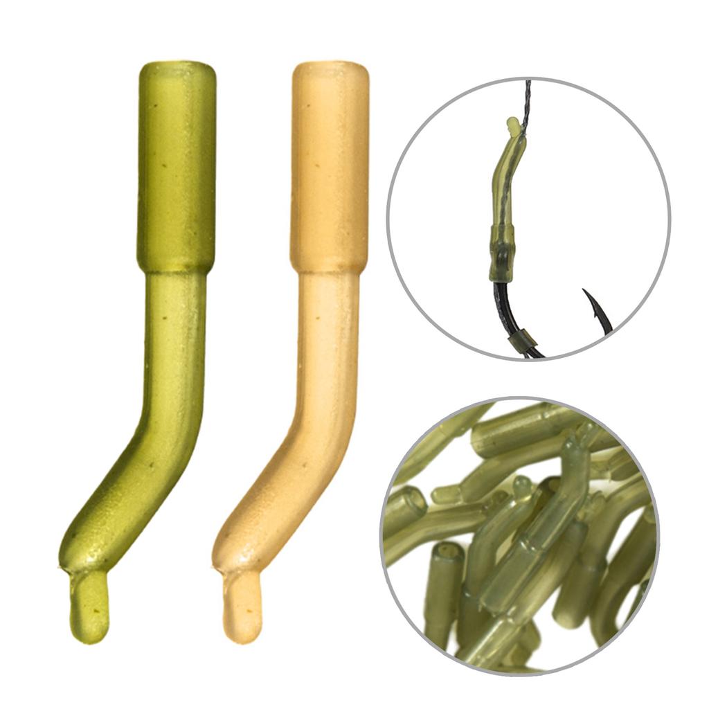20Pcs/set Lake Fishing Hook Sleeves Hair Rig Line Aligner Sleeves Lake Fishing Tackle Tackle Tool Fishing Hook Kickers