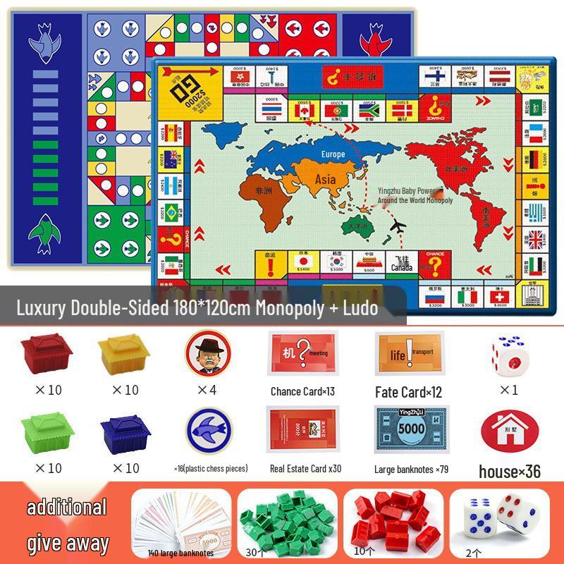 

Монополія Делюкс Світова Подорож: Настільна гра «Сімейне видання» з повним набором карток і шашок