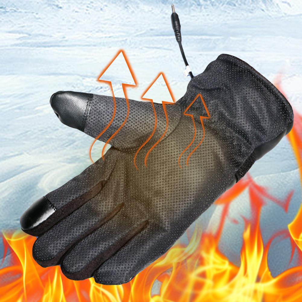 Elektrické vyhřívané rukavice Voděodolné zimní teplé snowboardové termální rukavice Protiskluzové dotykové obrazovky Motocyklové cyklistické lyžařské rukavice
