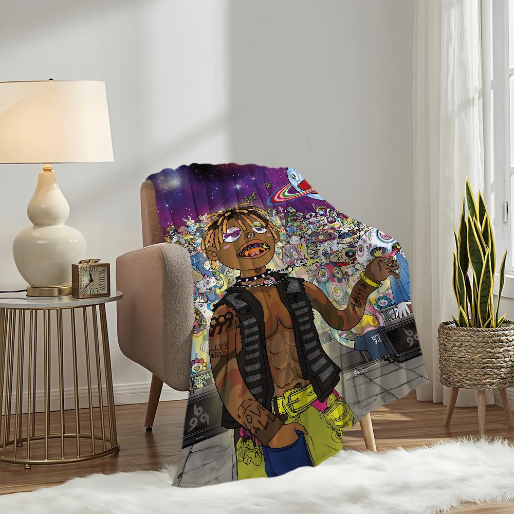Rapper Hip Hop J-Juice W-Wrld Blanket Blanket For Couch Sofa Travel Home Hiking Picni Bed Beding Flannel Blanket Birthday Gift