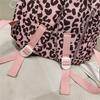 Leopard Print Schoolbag Women's Lightweight Backpack