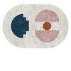 Oval Rugs for Living Room Bedroom Carpet Ins Fashion Minimalism Mats Home Decoration Soft Anti-slip Rug Stadium Shape Floor Mat