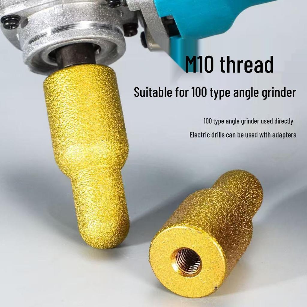Enhanced Rear Arc Tile Polishing Stick - Angle Grinder Cylindrical Grinding Head