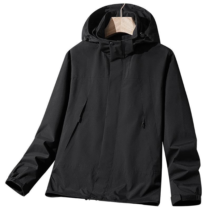 

Autumn Jacket Men s and Women s Windproof Waterproof Jacket Couple Outdoor Mountaineering Suit Color Matching Sports Jacket 3XL