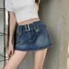 2023 Sweet Retro High-Waist Slim Skirt & Hot Pants for Spring & Autumn