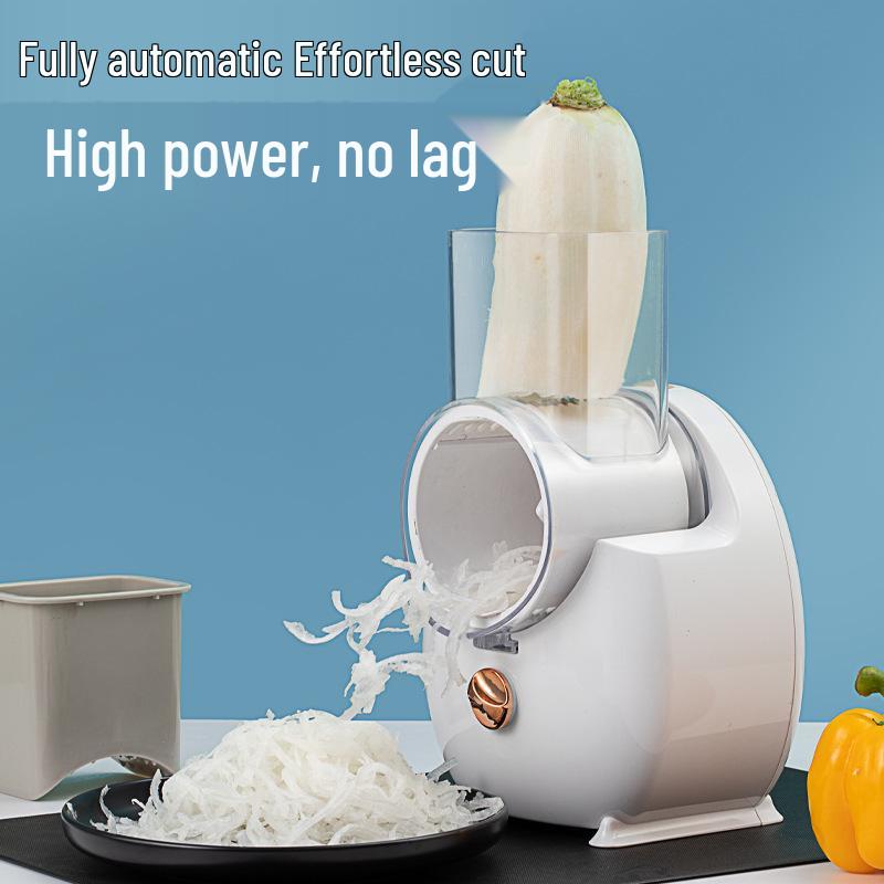 Automatic Multifunctional Vegetable Cutter & Slicer: Efficient Food Processor for Rolling, Slicing, and Shredding