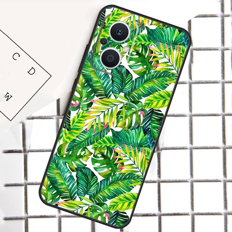 Tropical Aloha Hibiscus Pattern For OPPO Reno 8 7 Lite 8T 10 11 12 13 14 Pro 11F 12F 13F 14F OPPO Find X9 X8 X5 X6 Pro Case