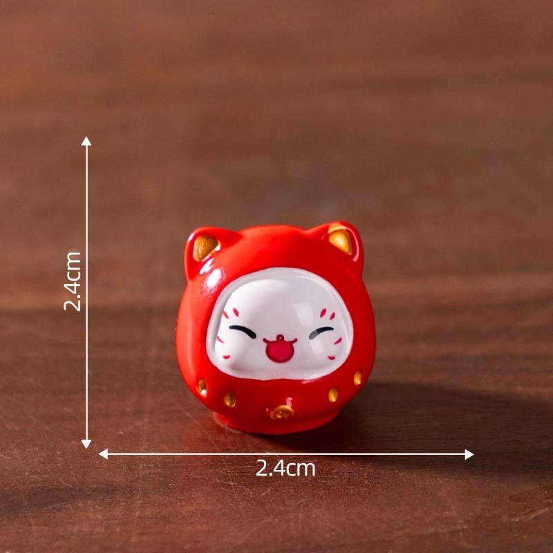 Cute New Year Maneki Neko Figurines,Cute Grain DecorationsBlind Bag AccessoriesDesktop Car Trinkets