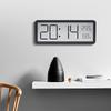 INS Modern Large Screen Wall Clock with Temperature & Humidity Display, Model YD106