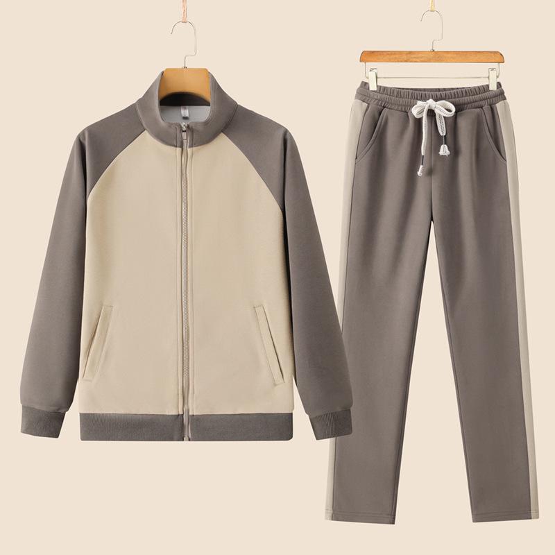 

Модный женский повседневный костюм: Комплект спортивной куртки и спортивных штанов на весну/осень со стойкой. XL