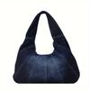 Trendy Denim Shoulder Bag All-Match Classic Niche Design Underarm Bag For Women Daily Use Shopping Bag