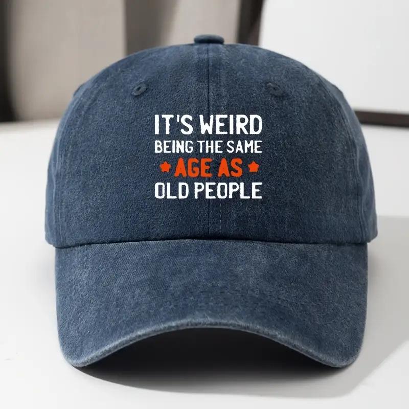 Funny Old People Age Quote Baseball Cap Polyester Adult Casual Snapback Hat Unisex Gift