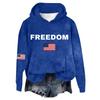 Women's Hooded Long Sleeve Printed Flannel Top Hooded Sweatshirt