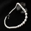  Natural  Pearl Necklace Bracelet Earrings Fashion Jewelry Set