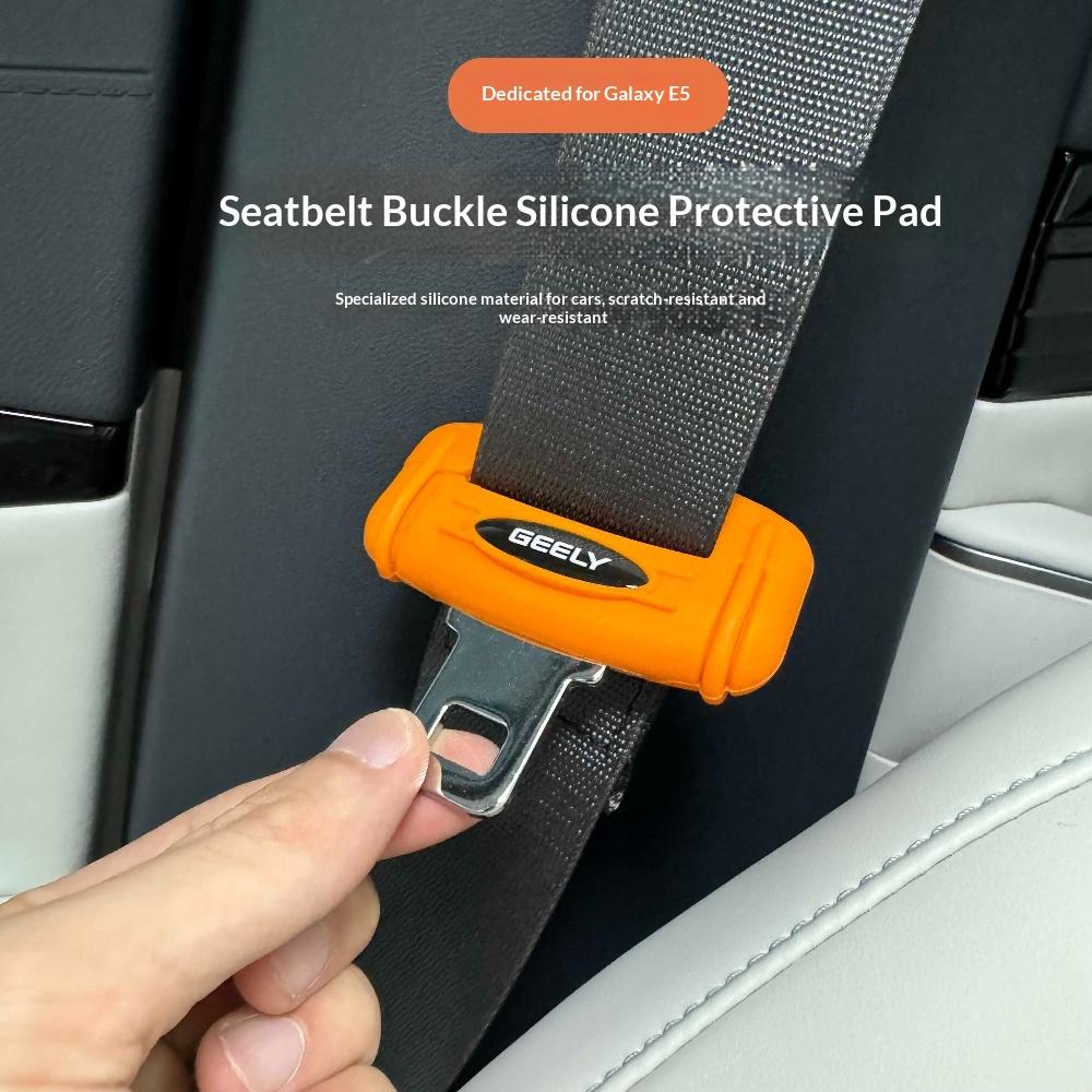For Geely Galaxy E5/ EX5 Car Seat Belt Buckle Protective Cover Anti Collision Modification Accessory Special Auto Part