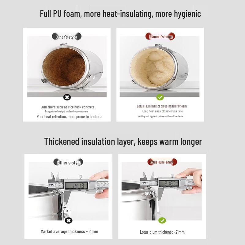 Dispenser di bevande termico Jianlv da 50L in acciaio inossidabile 304