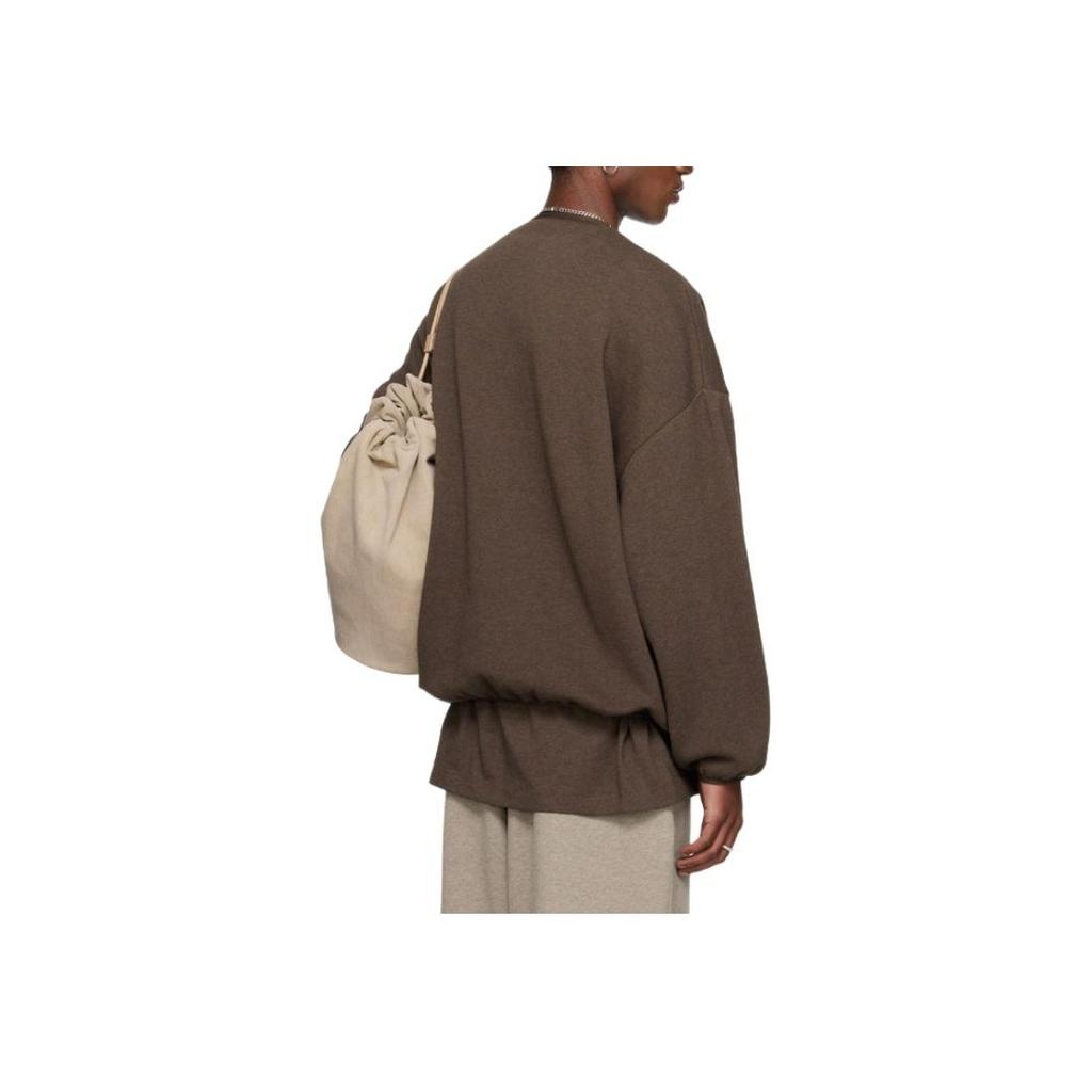 Fear of God Essentials Crewneck Heather Wood Men Tops Brown 192SU244682F