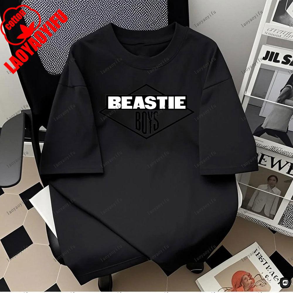 Beastie Boys Cool Tshirt ONeck Short Sleeves Hip Hop Music T Shirt Hipster Tops Tees Harajuku Camisetas 2025 Fashion Unisex Tops