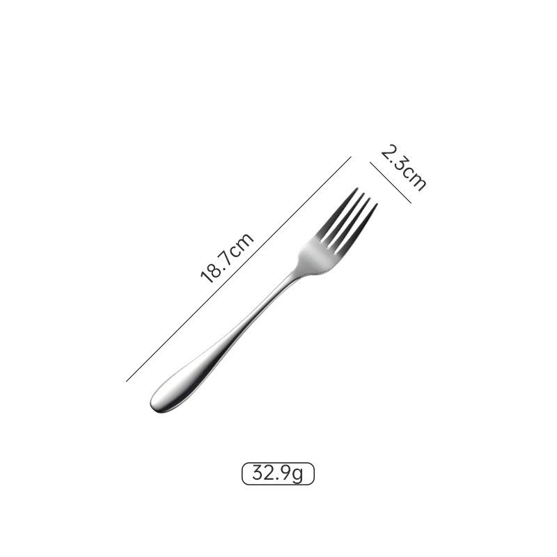 1012 series stainless steel round spoon tip spoon multi-specification western tableware knife fork spoon 410 gift dessert spoon