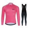 Long Sleeve Cycling Jersey Set Unisex Mountain Road Bike Quick Dry Sportswear