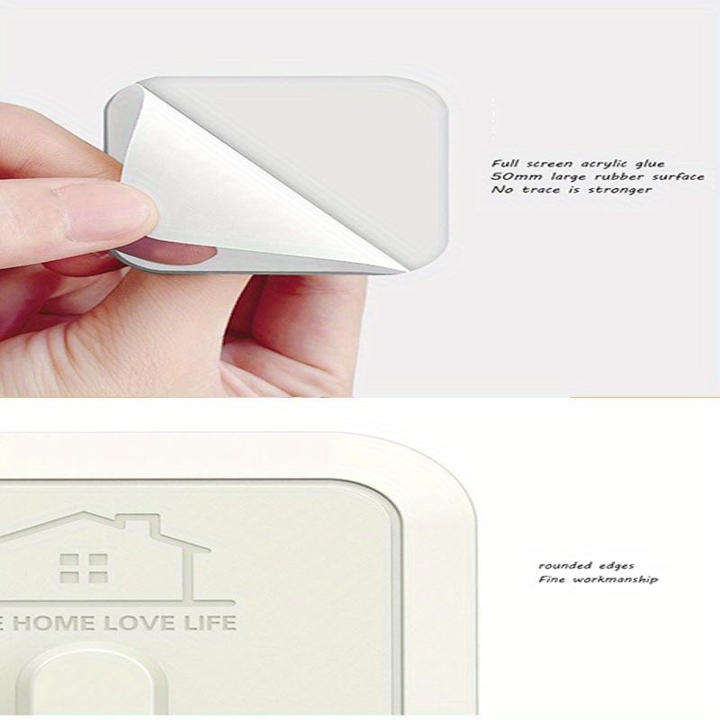 4PCS/SET Bathroom Kitchen Hooks High Quality Wall Hooks Coat Hooks No Hole Stamping Powerful Hooks