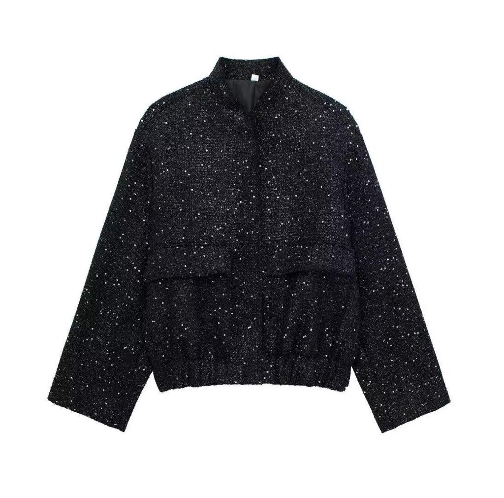 Spring 2026 Street Style Sequin Jacket