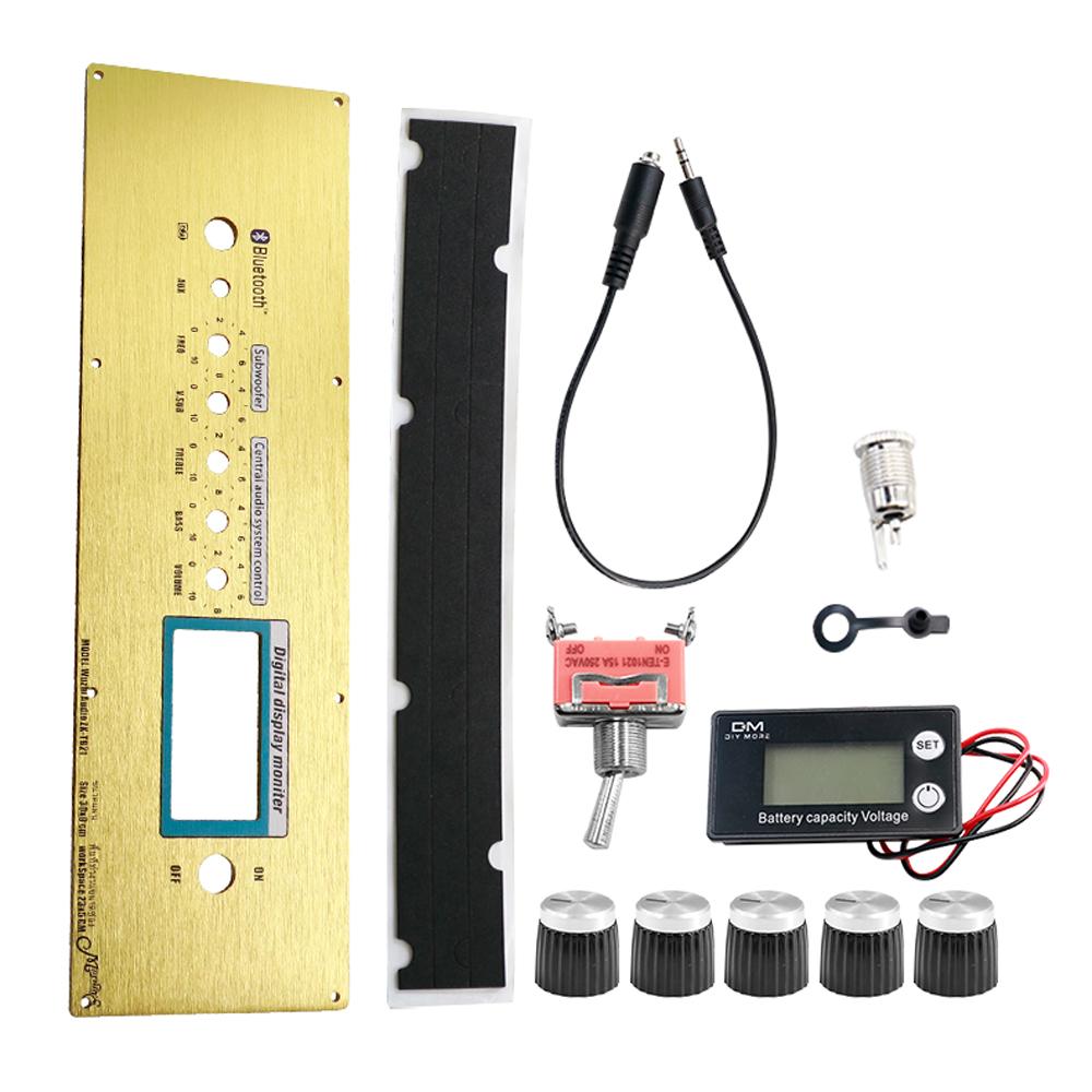 

ZK-TB21 Bluetooth Amplifier Panel Kit With Volume Control Digital Display Aluminum Alloy Front Plate DIY Audio Parts