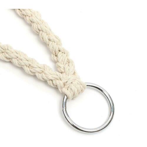 Stork's Nest Swing Hanging Chair Garden Boho for Home Garden 120cm - white