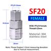 Pneumatic Fitting 304 Stainless Steel C Type Self locking Hose Quick Connector High Pressure Coupler Plug PF SF PM SM 20/30/40