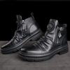 2023 Autumn High Top New Men's Shoes Men's Boots All Zip Shoes Boots Men's Casual Shoes