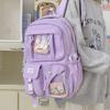 Schoolbag New Casual Ins Wind Early High School Students High Value Schoolbag Pain Bag Japanese Large Capacity Cute Sweet Backpack