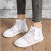 Fashion New Women's Breathable Mesh Sandal Boots Summer Shoes Lace Walking Shallow New Solid Non Slip Casual Shoes Women Vulcanize Shoes