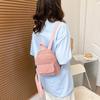 Schoolbag Women's Bag Corduroy 1011 New Backpack Korean Version Fashion Personalized Backpack Popular Bag One Piece