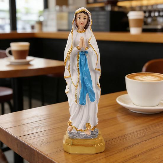 Statuie Fecioară Maria Îndurerată, Doamna Noastră a Harului, Figurină Sculptură din Rășină, Ornament Decorativ pentru Cameră de Rugăciune Religioasă, Cadouri Creștine Catolice