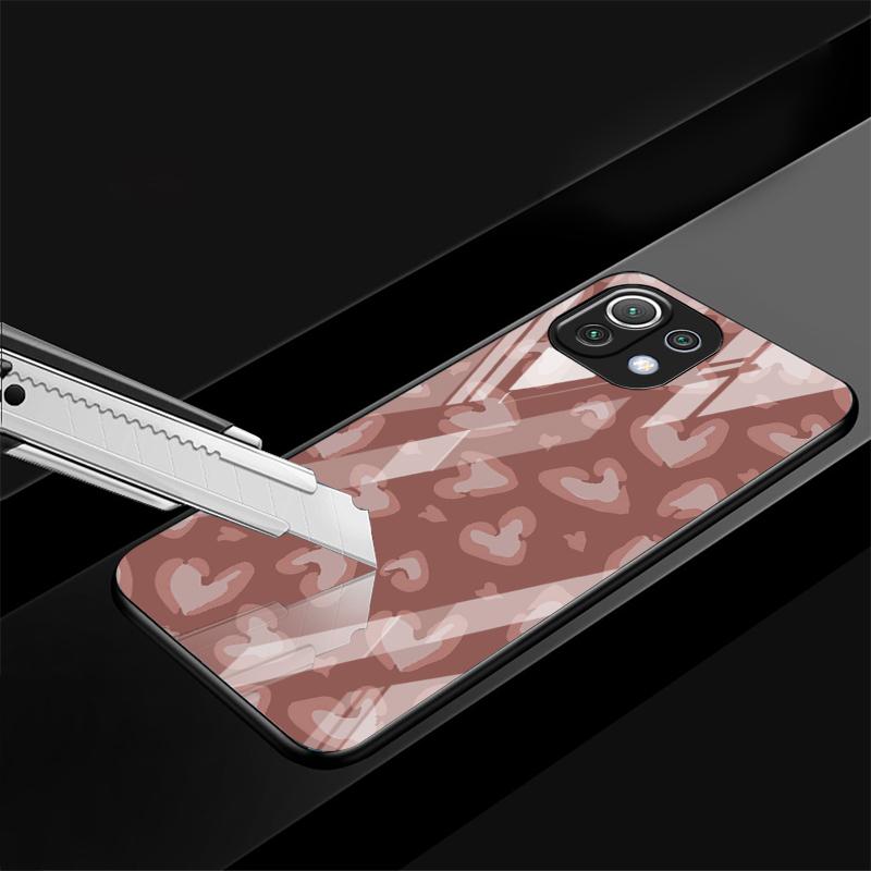 Case for Xiaomi Mi 10T 12X 13 12T 11T 11 Lite 10 Pro 12 Note 10 14 Glass Phone Cover Leopard Print