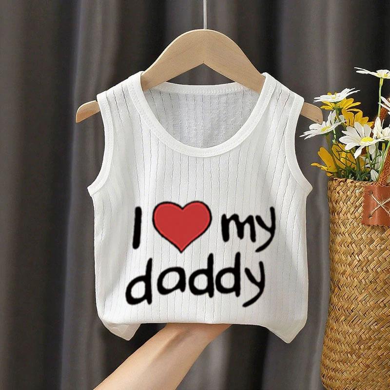 Children's Sleeveless Cotton Base Layer T-Shirt - Stylish White Vest for Boys and Girls