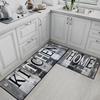 Kitchen Carpet Comfort Blue-green Mat Vintage Farmhouse Design Style Long Rug for Kitchen Home Decoration Alfombra De Cocina