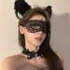 Sexy Half-Face Lace Feather Mask for Halloween Makeup Masquerade Party