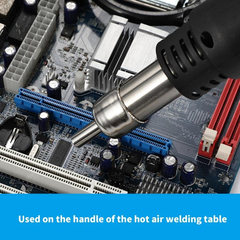 3pcs 45 Degree Angled Heat Guns Nozzle Attachments Set Hot Air Solder 45 Degree Tip Desoldering Station Repair Tools