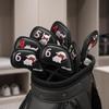 9 Pieces Golf Iron Headcover Set Snug-Fit Sporting Goods Wipe-Clean for Travel