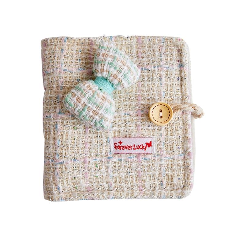 40 Pocket Photo Collection Book for Collectors 3Inch Card Organiser 3 Rings Cloth Binder Cover Portable Photo Album