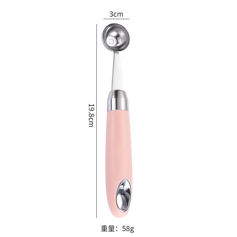 304 Stainless Steel, Ice Cream Scoop, Elastic, Ice Cream Scoop, Fruit Scoop, Watermelon Scoop, DIY Household, Summer Kitchen Small Tool