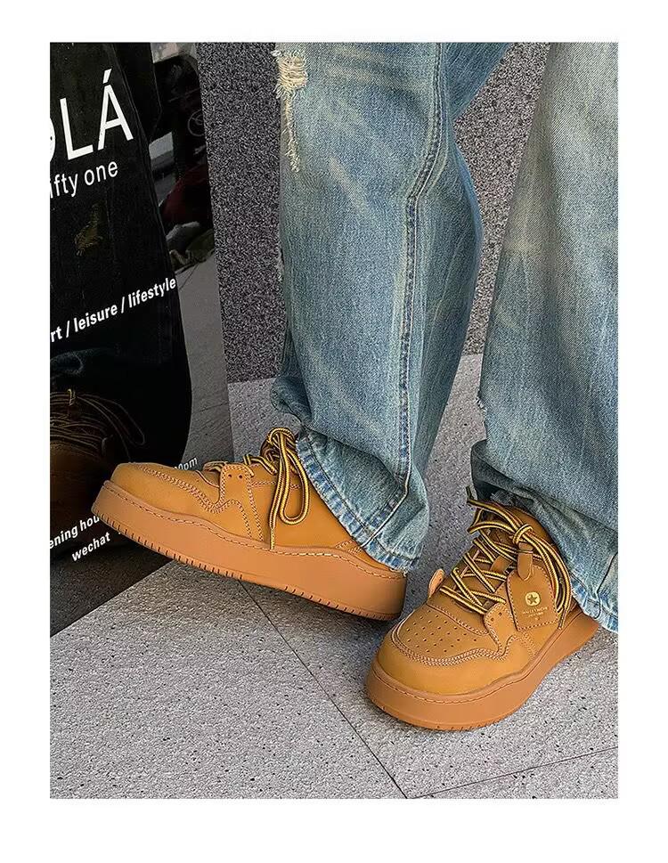 Niche Y2K High Street Lace-up Platform Sneakers