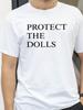 T-shirt da uomo e da donna Protect The Dolls T-shirt Moda Beach Tee Shirt casual Streetwear t-shirt girocollo T-shirt girocollo manica corta