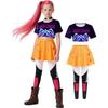 Costume de Chasseur de Chanteuse Pop Démon pour Filles Tenue de Scène Costume d'Idole, Costumes d'Halloween pour Enfants Cosplay de Leader de Chanteurs