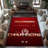 Liverpool Customize Your Name Floor Rug Office Rug Design for Bedrooms Hallway Living Rooms Balcony Antislip Carpet Anime Office Decor