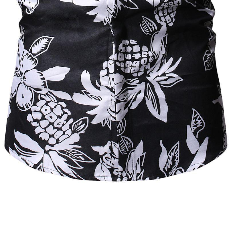 Mens Hawaii Floral Casual Shirt Short Sleeve Luxury Slim Fit Dress Tops Shirts