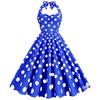 Hot-Selling Polka Dot Strapless Vintage Hepburn 50s Slimming Swing Dress