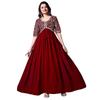 Modischer Korb Georgette Besticktes Anarkali Kleid Für Frauen (In, Alpha,, Regelmäßig, )
